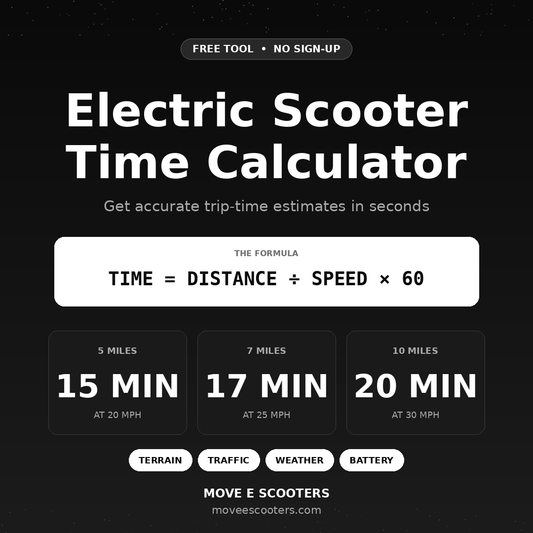 Electric Scooter Time Calculator: Trip Time in Seconds