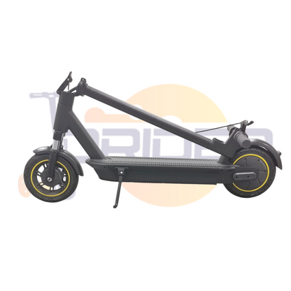 20 mph e-scooter parked on the sidewalk