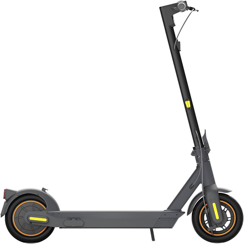 Front wheel of 20 mph e-scooter with disc brake