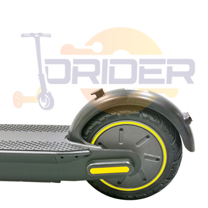 Electric scooter reaching 20 mph on an open road