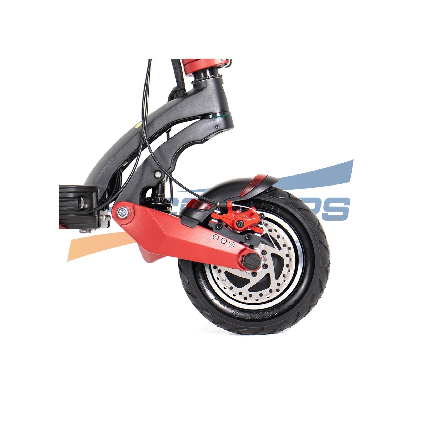 Rider on a Zero 10X 40 mph electric scooter at top speed