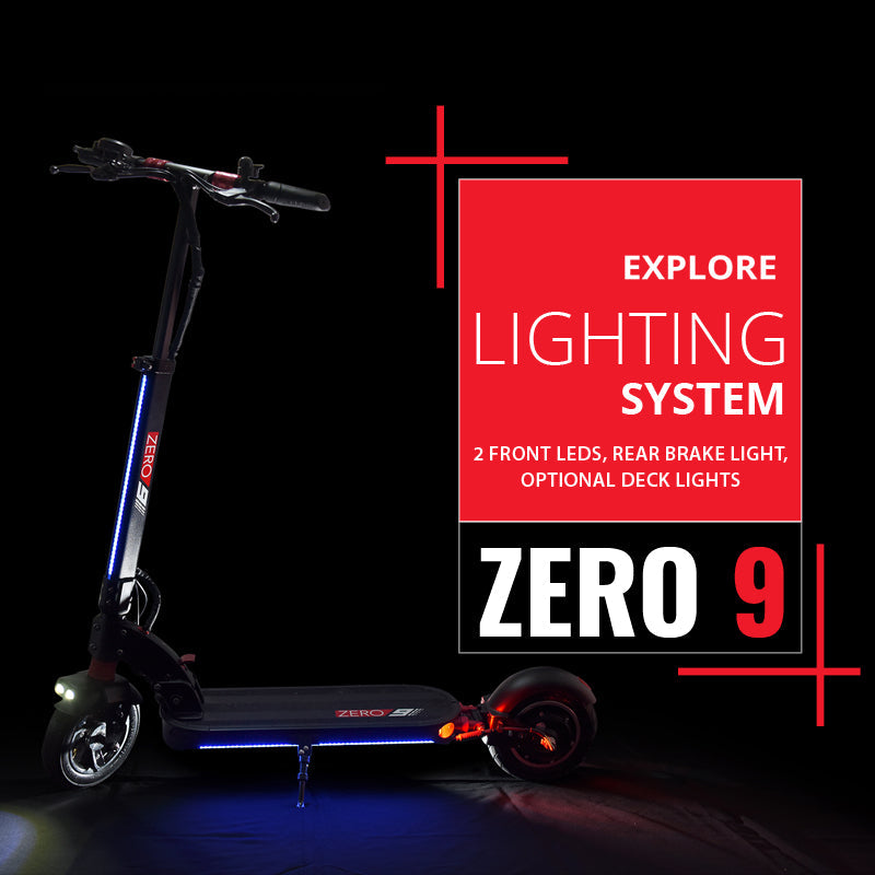 ZERO 9 multi-LED headlight system for increased visibility at night